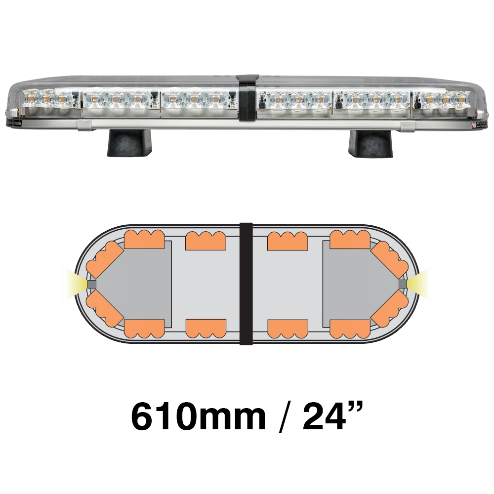 amber light bar with alley lights